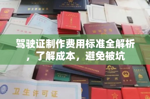 鹤岗驾驶证制作费用标准全解析，了解成本，避免被坑